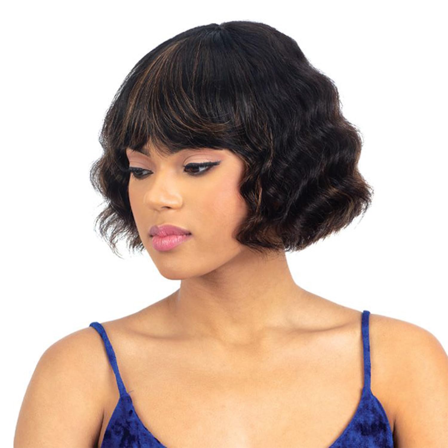 FREE TRESS Naked Brazilian Human Hair Wig - Luca (Color:GREY)