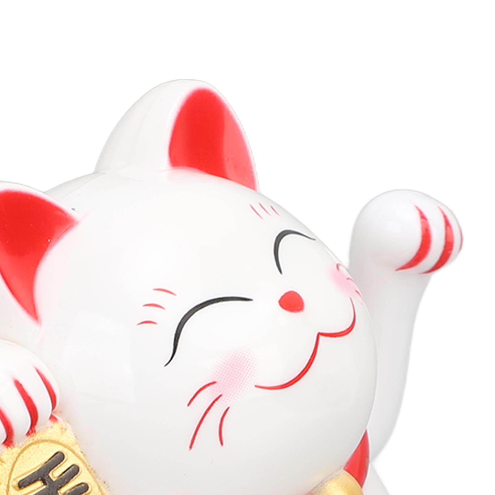 Chat Porte-Bonheur Solaire Doré | Bras Ondulant Automatique | Décoration Feng Shui Fortune | Cadeau Symbolique