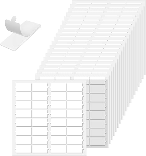 Puntos adhesivos de doble cara, 640 piezas de masilla de montaje extraíble sin rastro, grosor de 0.04 pulgadas, pequeño cuadrado doble transparente