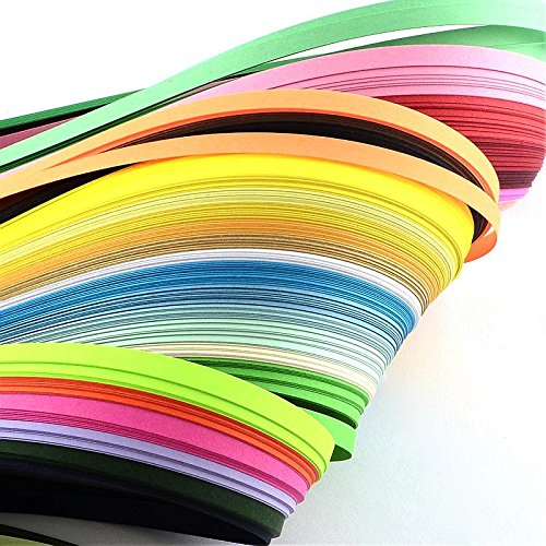30 Farben Quilling-Papierstreifen, gemischte Farben, 450 x 3 mm, ca. 260 Streifen/Beutel, 30 Farben/Beutel Cover