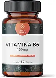 Vitamina B6 (Piridoxina) 100mg 30 Cápsulas