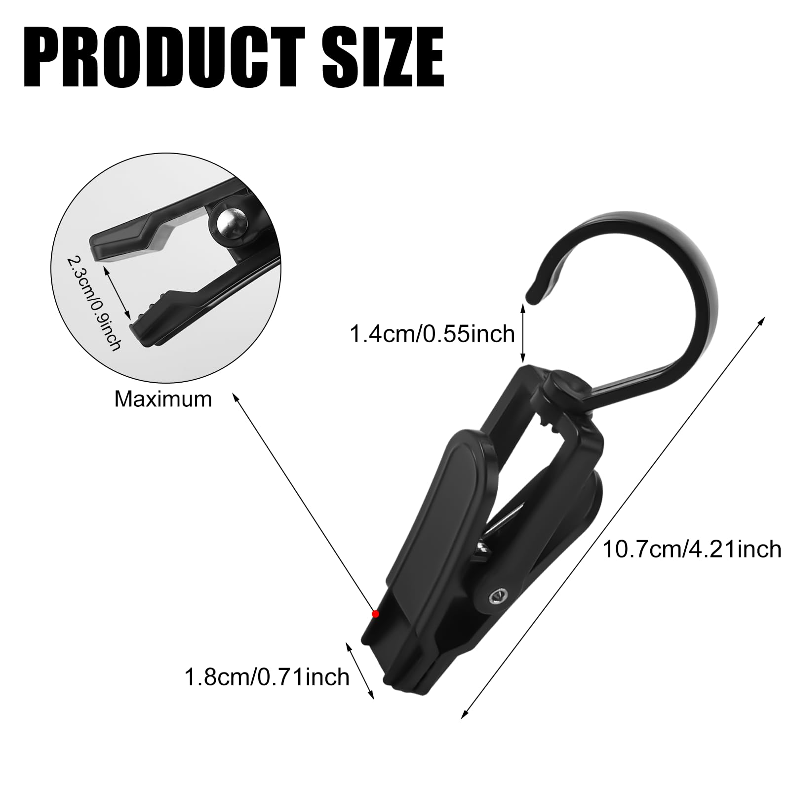 60 Stück Klemmhaken 360° Drehbar - Rutschfeste Gummiclips Für Aufbewahrung