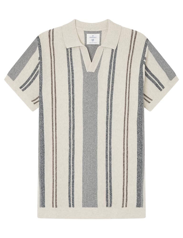 SPRINGFIELD Polo, Light Grey/Silver, S