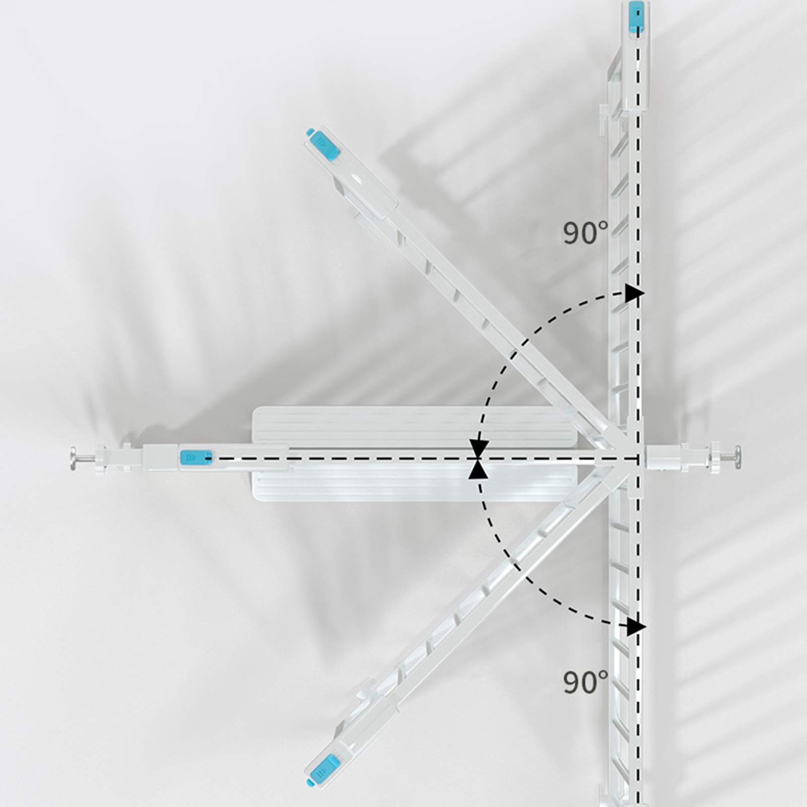 Extra schmales Treppenschutzgitter für Haustiere, 55 x 60 cm, mit Zwei-Wege-Öffnung, ideal für Wohnzimmer und Küche, Weiß