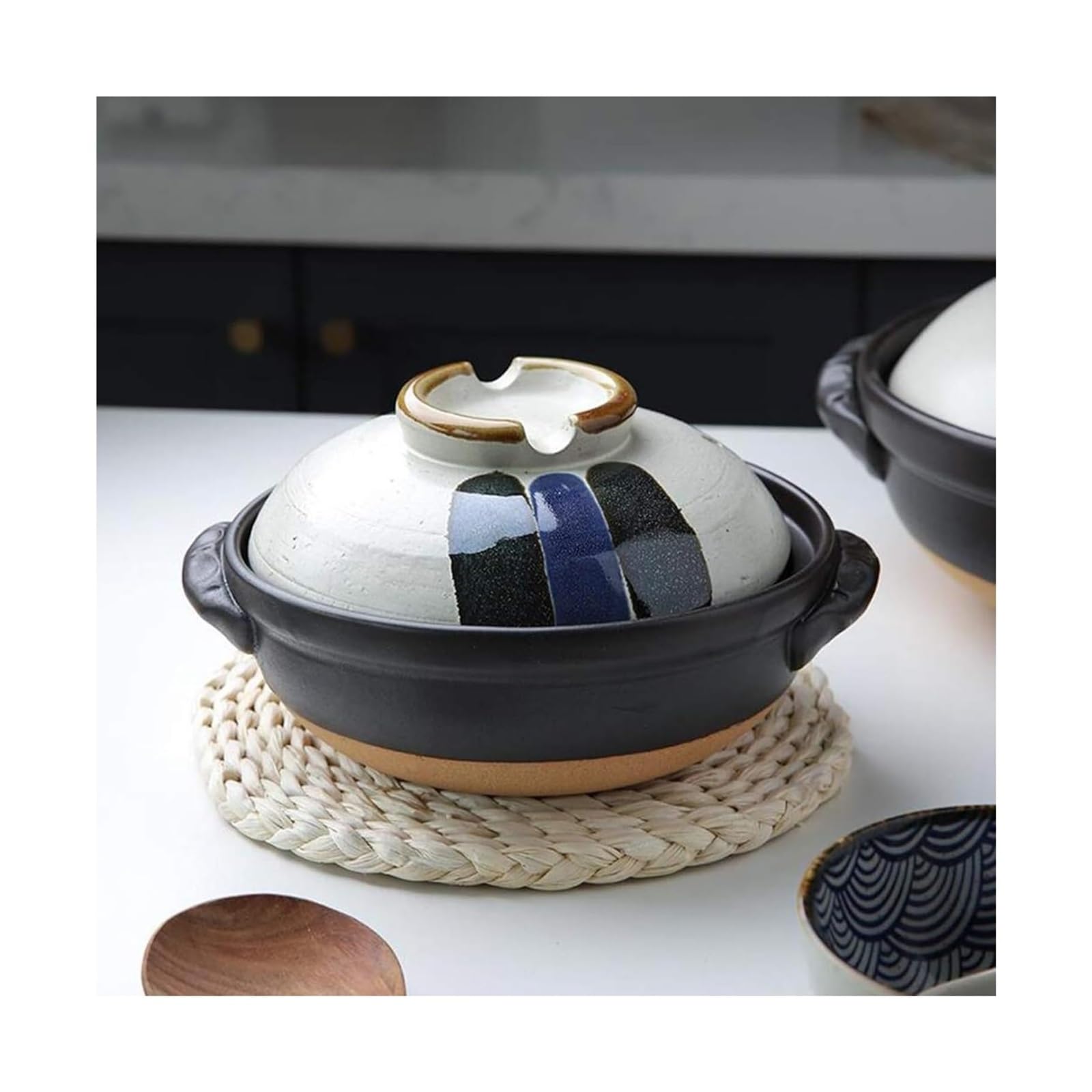 BKHsgDXJ Clay pots for cooking, Japanese Colorful Donabe Ceramic Hot PotHeat Resistant Casserole