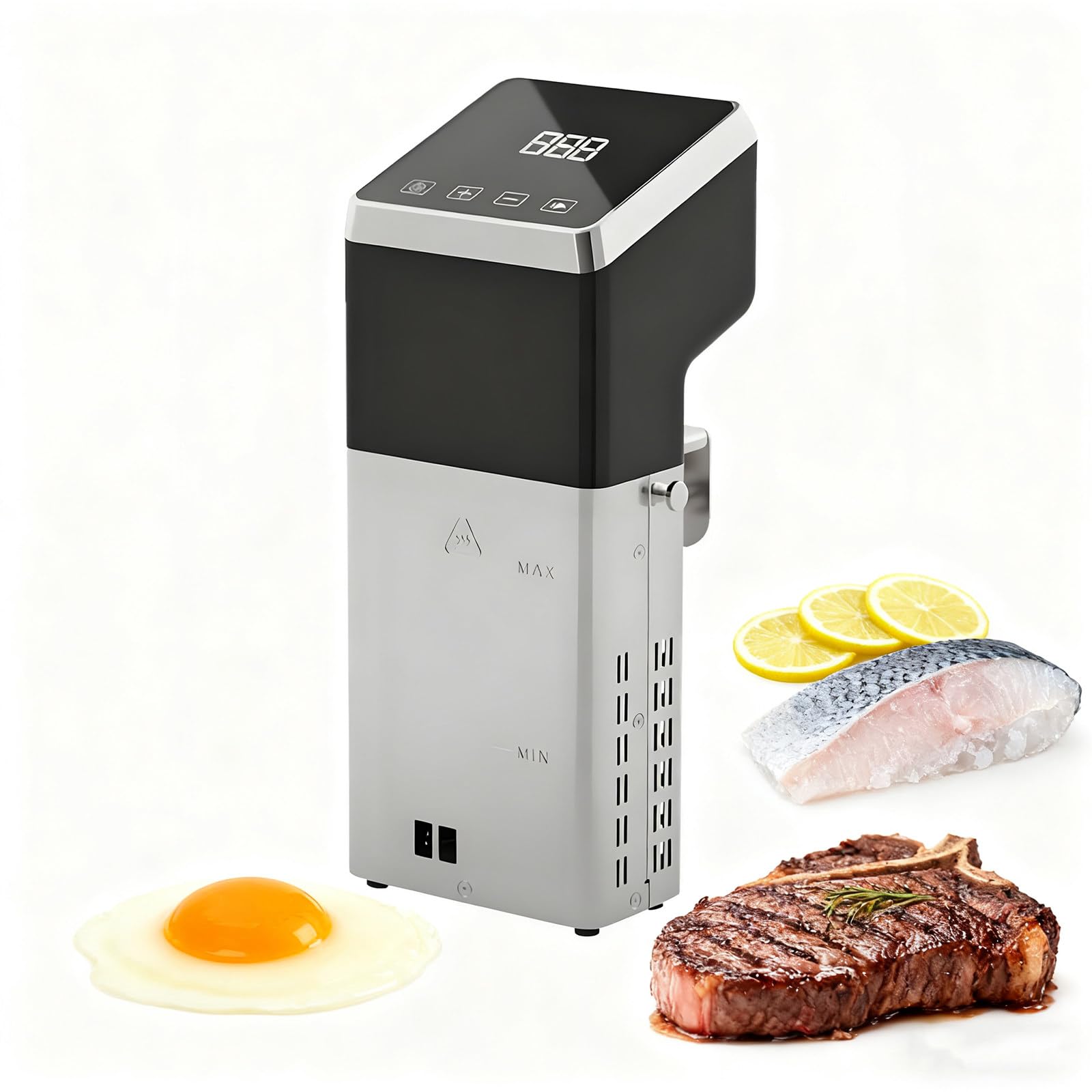 Sous Vide Cooker Kit, 1600W Immersion Circulator, Digital Timer and Temperature Control, Complete Sous Vide Machine Cooking Kit for Home Chefs and Beginners