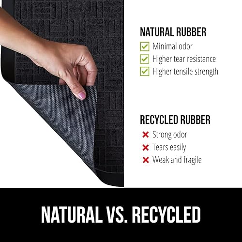 Miniatura 309 de Gorilla Grip WeatherMax - Tapete para todas las estaciones 100% impermeable, 23 x 35 pulgadas, goma natural, resistente a manchas y decoloración