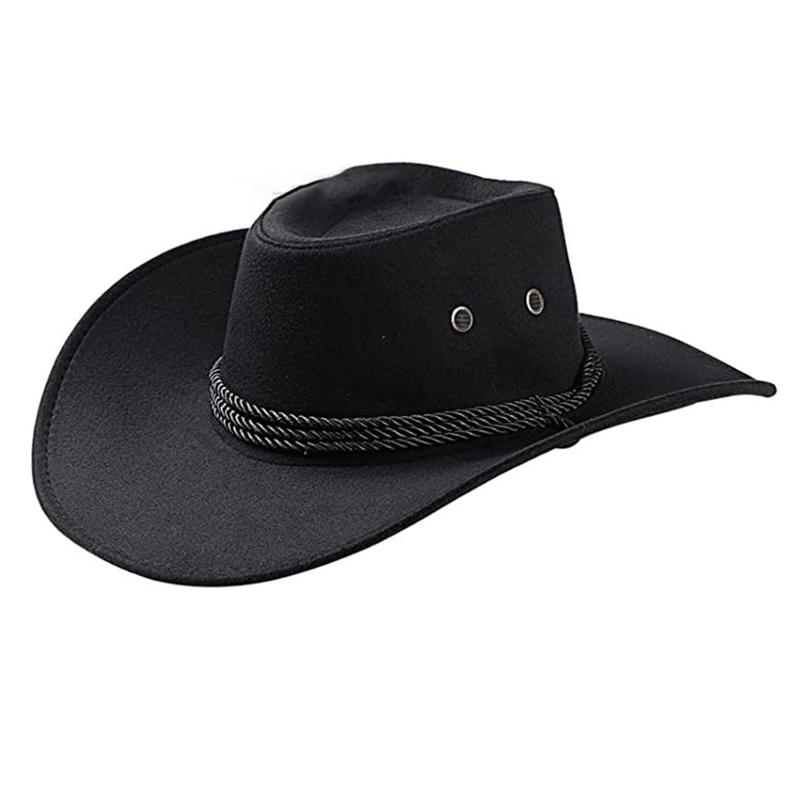 Lot de 12 chapeaux de cowboy et bandanas en vrac pour femmes et hommes - Chapeau de cowgirl enroulable à large bord avec foulard