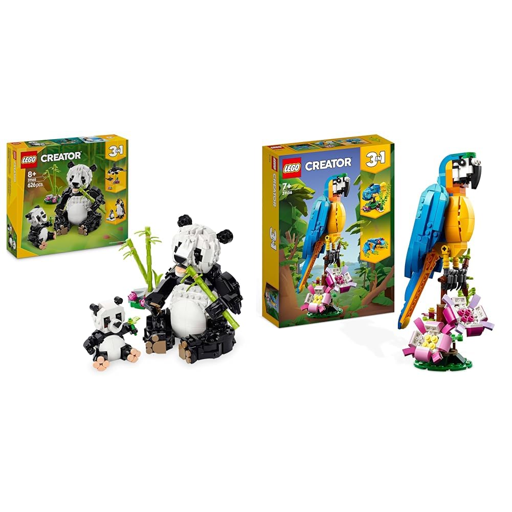 LEGO Creator 3in1 Wild Animals: Panda Family Toy - Transforms into