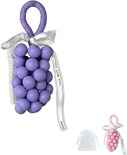 Handcrafted Matte Grape Soap on a Rope - Pastel Color Palette, Natural Cold Process Artisan Soaps for Hand and Body, Personality Gift Choice (Purple)