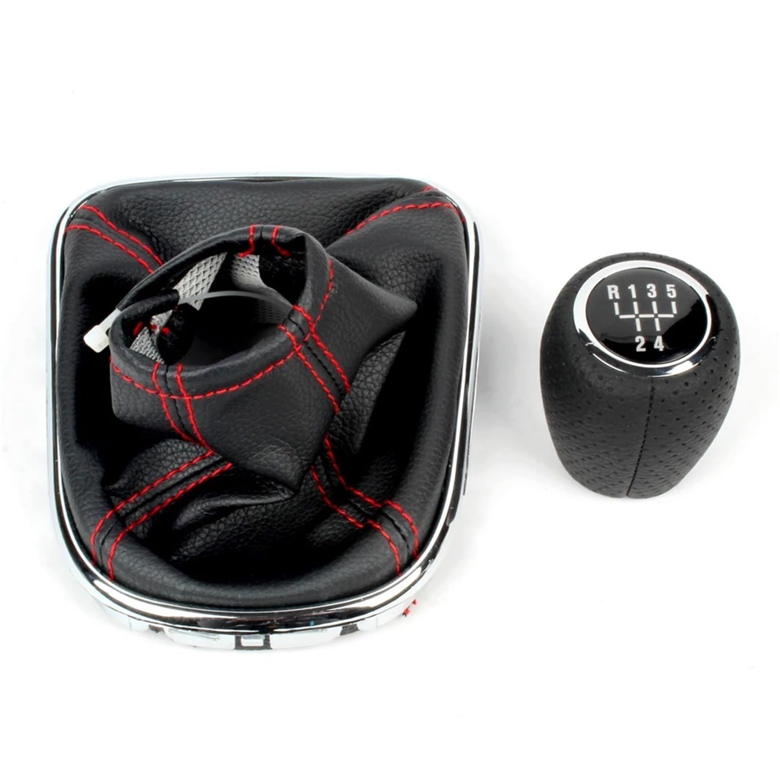 Dwtnmex 5 Speed Knob Boot Gear Shift Knob For Chevrolet For Cruze 2008-2012 Mt Car 5/6 Speed Manual Gear Stick Shift Knob With Pu Leather Boot(5 Speed Knob Boot)