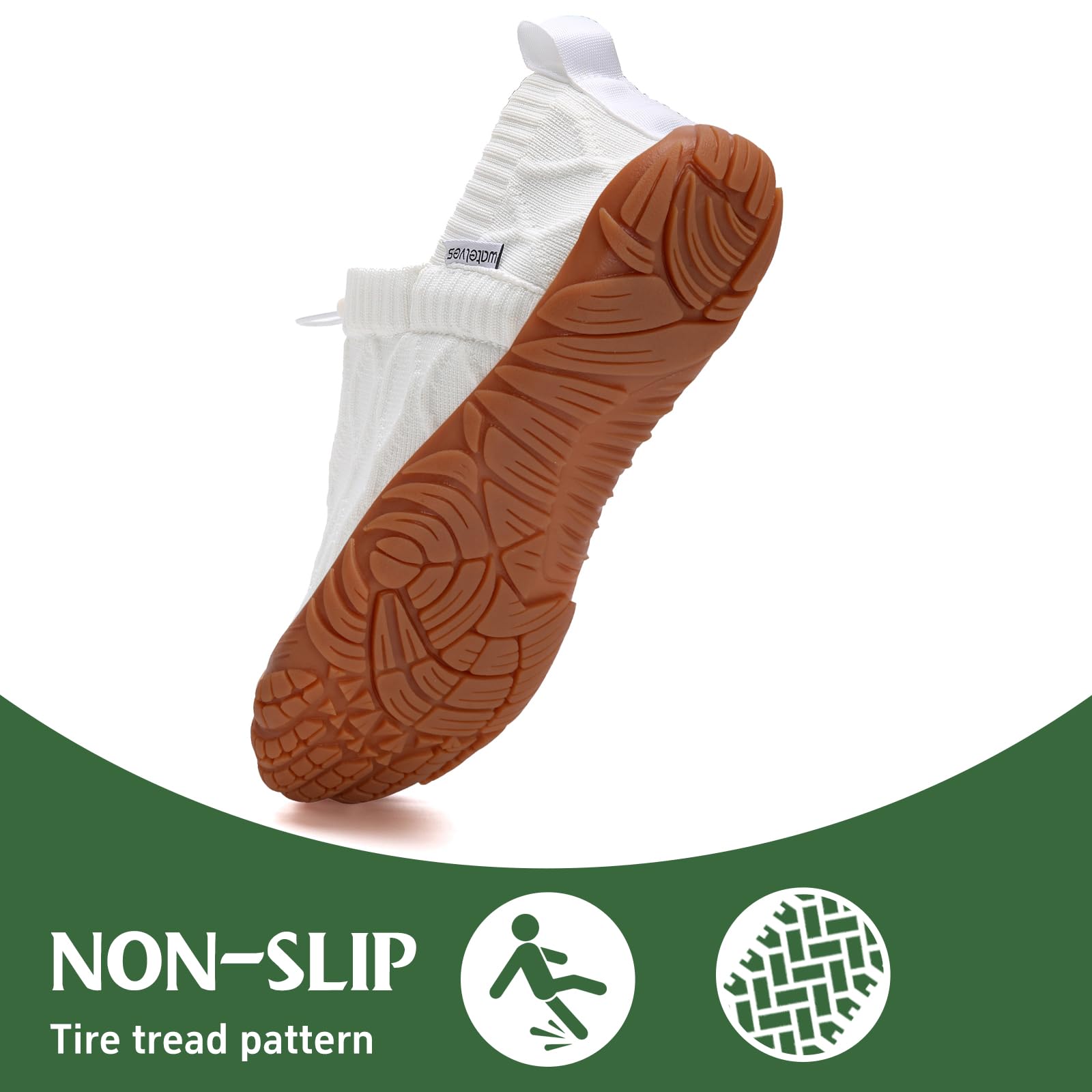 WateLves Scarpe da donna a piedi nudi, scarpe leggere, scarpe a piedi nudi, pantofole da uomo, con punta larga, minimalista
