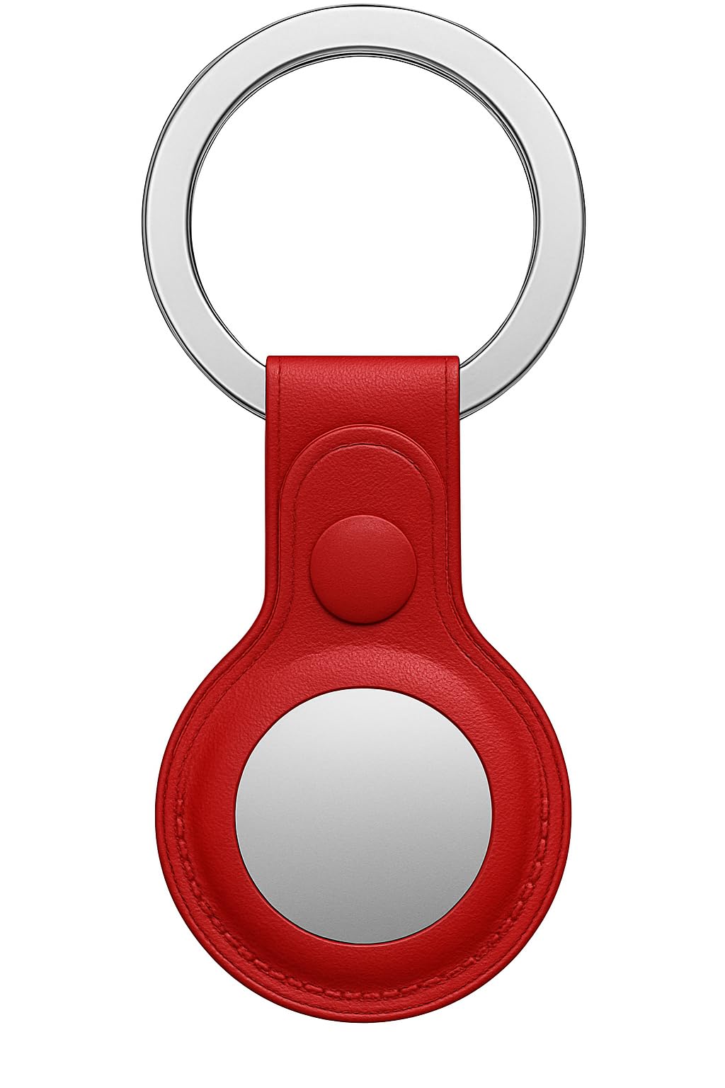 Leather AirTag Keyring Case For Apple Airtag Holder Protective Leather Case Tracker Cover with Holder Airtag Key Ring Compatible with Apple New AirTag Dog Collar — view 3