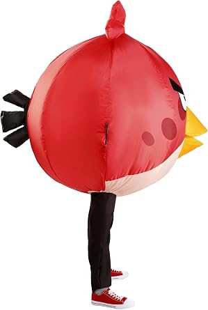 Inflatable Adult Red Angry Birds Costume for Men and Women | Angry Birds Halloween Outfit