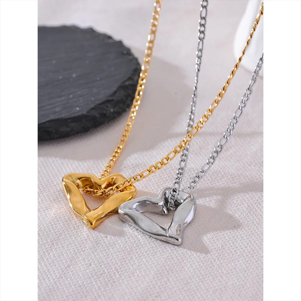 Akcesoria dla dziewcząt Minimalistyczny uroczy naszyjnik w kształcie serca dla dziewczynek, srebro 925 Romantyczny słodki wisiorek Choker - naszyjnik, medalion Kobieta Urodziny Walentynki
