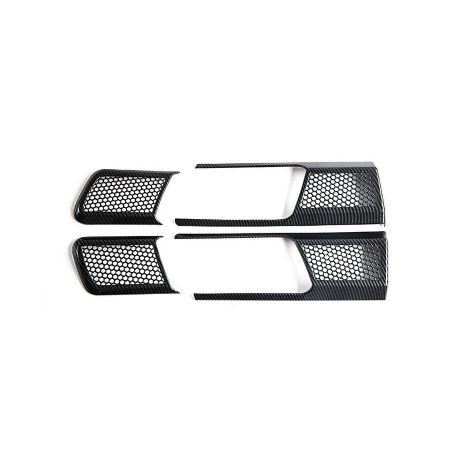 QBKGMEWCA Interior Door Handle Frame Shark Speaker Grille Modification Kit Decorative Trim Compatible for BYD SHARK6