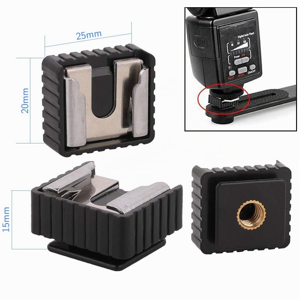 26PCS Adaptateur Caméra 1/4" à 3/8" Convertisseur pour Trépieds, Monopods, Rotules, Flash Lights, Reflex DSLR, Support et Lampes