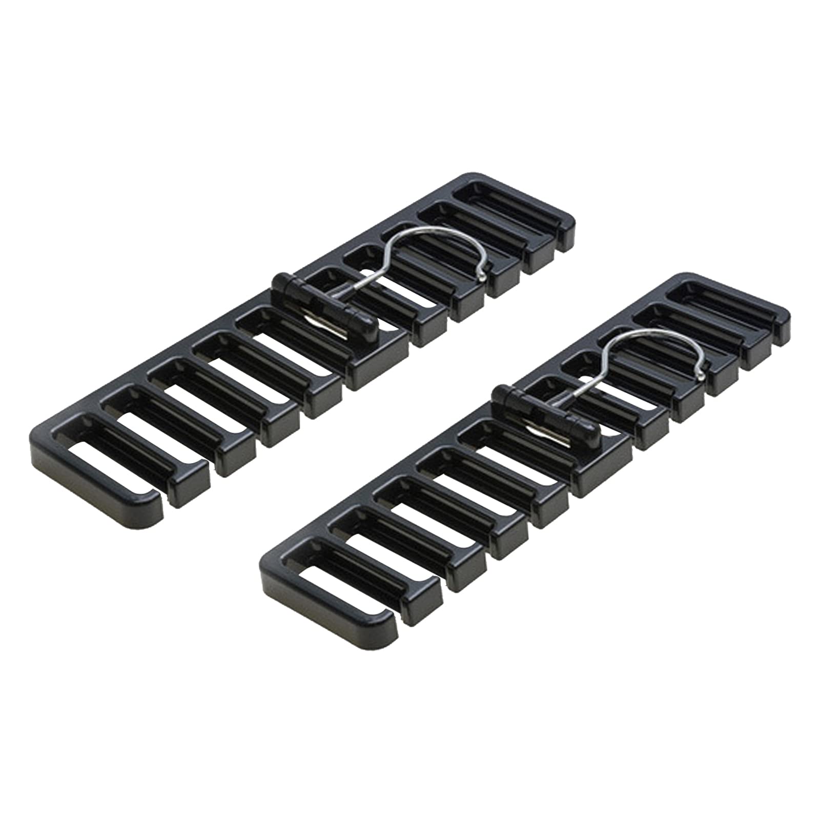 Portacinture Organizer 10 Slot – Appendini Per Cravatte, Cinture E Sciarpe, Girevole 360°, Colore Nero, Plastica Robusta - 2