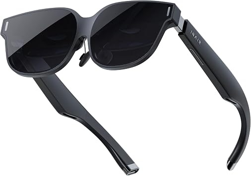 INAIR 2 PRO AR Glasses | 2D to 3D Image and Video | Reality/Virtual Switch | Multi-Screen | 135" 120Hz Display for Work & Entertainment |Compatible with iPhone15/16, Android, Mac Win Steam Deck