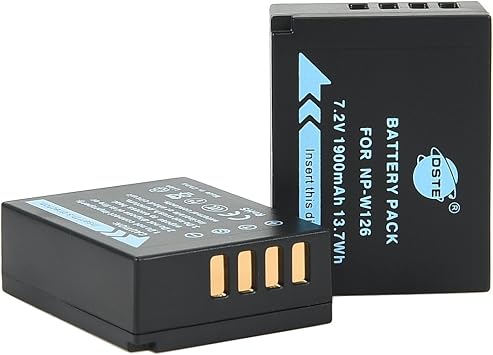 DSTE 2X NP-W126 NP-W126S for Fujifilm Finepix HS30 HS30EXR HS33EXR HS50EXR X-A1 X-E1 X-E2 X-E2S X-M1 X-PRO 1 X-PRO 2 X-T1 X-T10 X-A2 Camera