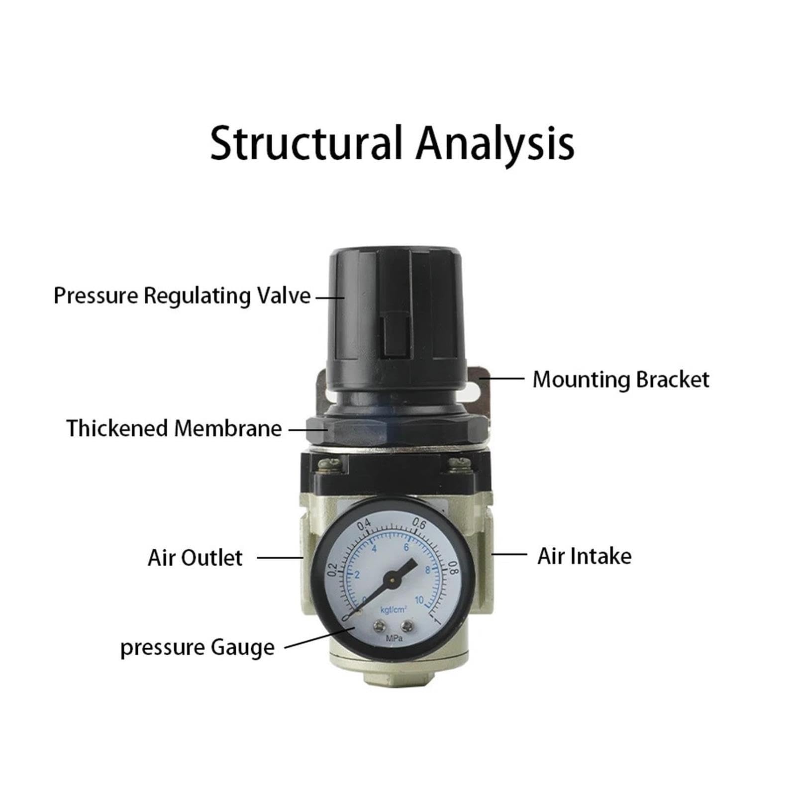 Valvola di sicurezza pneumatica del regolatore di pressione del compressore(AR4000-03 Economic)