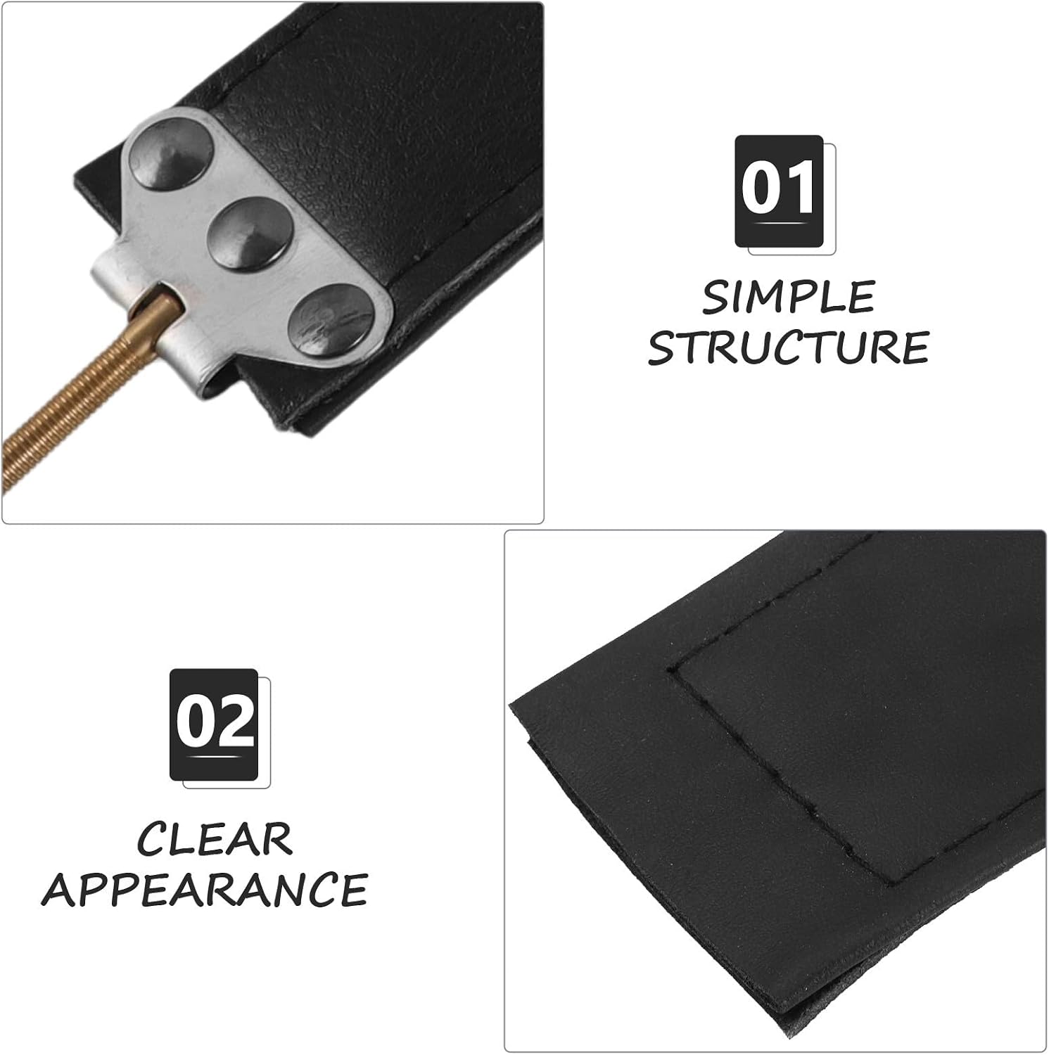 Bass Accordion Hand Strap Black for Left-handed Users, Classic