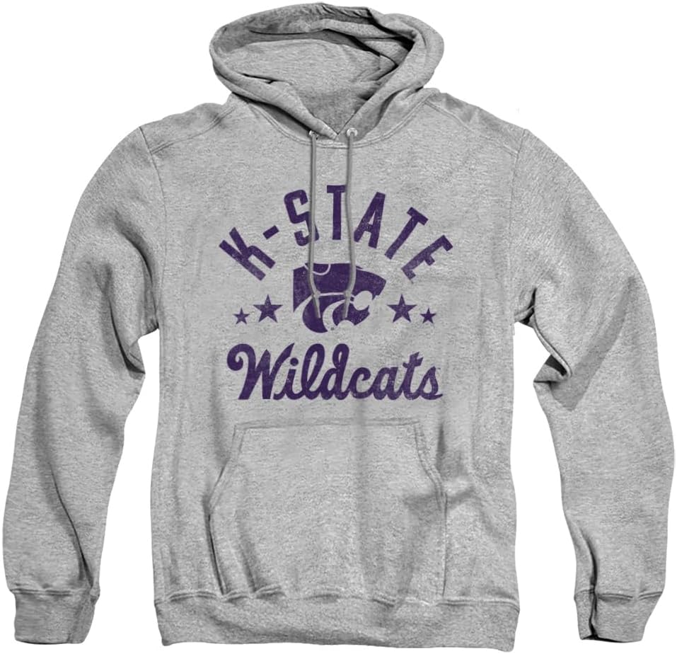 LOGOVISION Kansas State University Official Wildcats Unisex Adult Pull-Over Hoodie