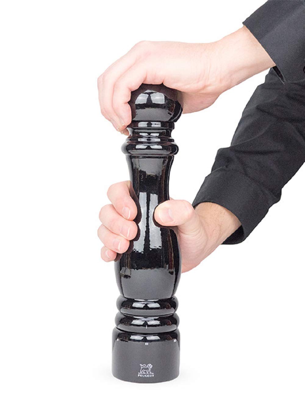 PEUGEOT - Karabiber değirmeni Paris u'Select 27 cm – 6 önceden ayarlanmış öğütme derecesi – PEFC sertifikalı ahşap – Fransız bilgi birikimi – siyah boyalı