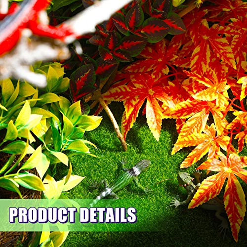 image for Chuangdi 6 Pieces Artificial Reptile Plants Lifelike Reptiles Terrariu