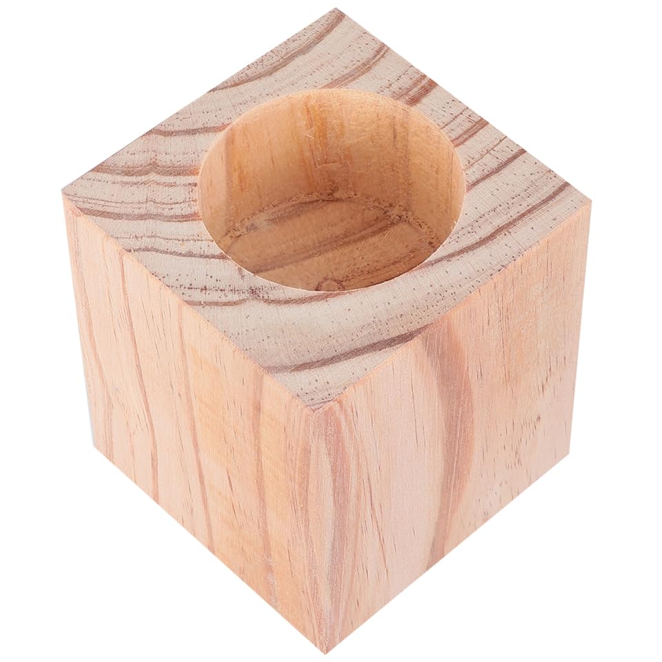 Ipetboom Solid Pine Wood Table Leg Risers 2 Inch Furniture Lifts with Floor Protectors for Chairs and Tables Enhance Stability and Comfort