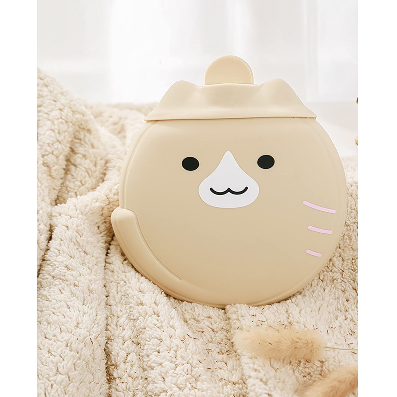 JINGYAN Termofory Girls Ciepła torba wodna Przenośna Mini Gorąca Hot Water Bottle Washer (jasnobrązowy)