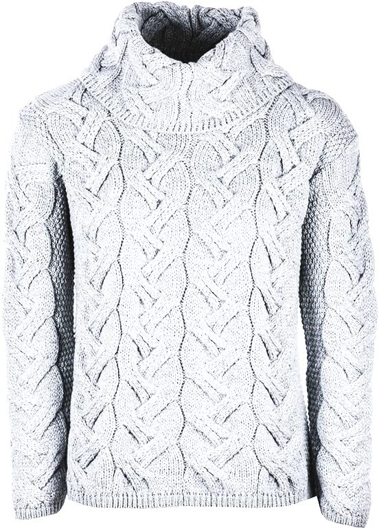 Image of Soft Merino Chunky Cable Cowl Aran Sweater by Aran Woollen Mills