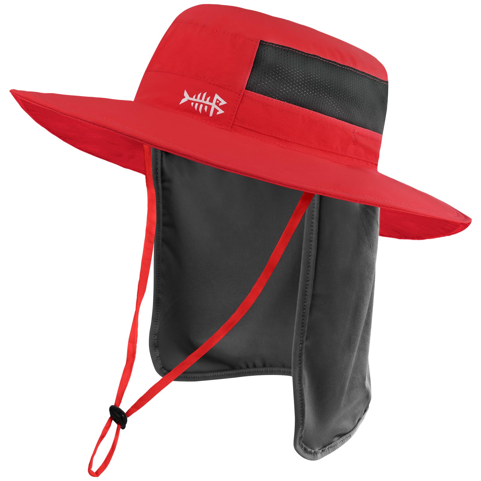 Bassdash UPF 50+ Sombrero de Pesca Solar Resistente al Agua con Solapa de Cuello Desmontable — view 10