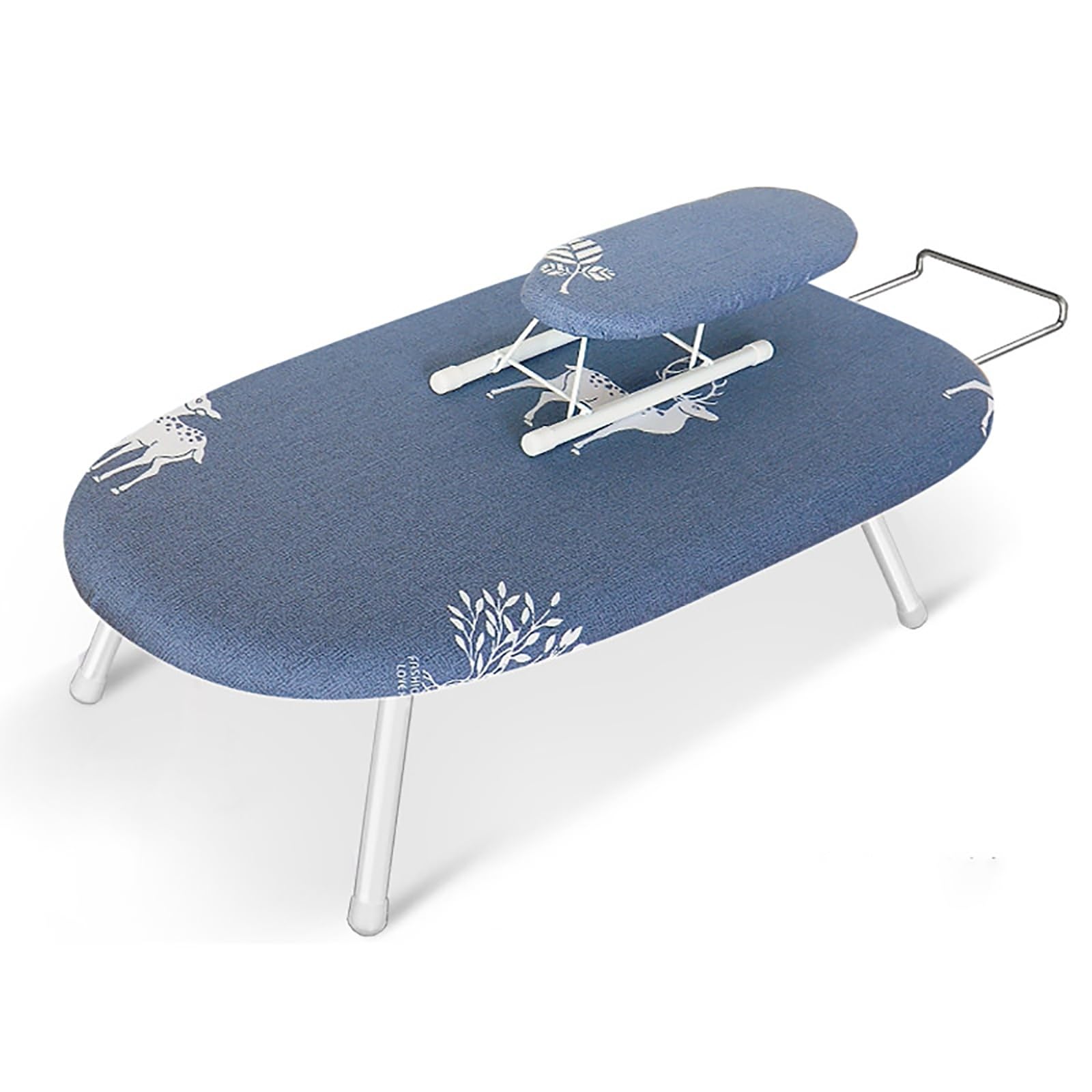 Tabla De Planchar De Mesa con Patas Plegables, Tabla De Planchar De Encimera Extra Ancha con Funda De AlgodóN, Mini Tabla De Planchar PortáTil para Costura, Sala De Manualidades, Hogar (Color : B, S