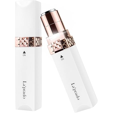 レディースシェーバー　シェーバー女性用　フェイスシェーバー 電動　ムダ毛処理 顔剃り ミニシェーバー 回転式 全身適用 脇 腕 背中 足 ビキニライン 小型 内刃水洗い可 LEDライト付き 日本語説明書付き