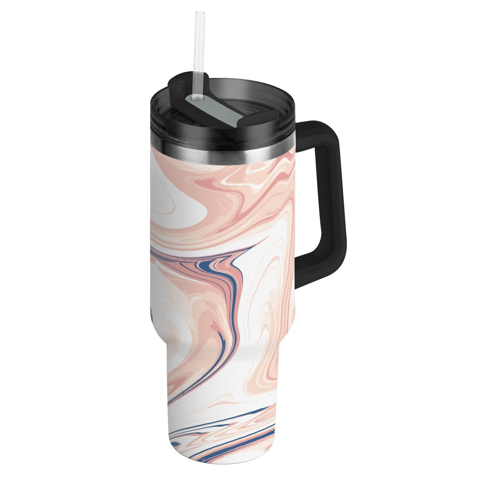 Vacuum Wide Mouth Kids Water Bottle with Straw Leak Resistant Flip Big Coffee Mug for School Sports Daycare