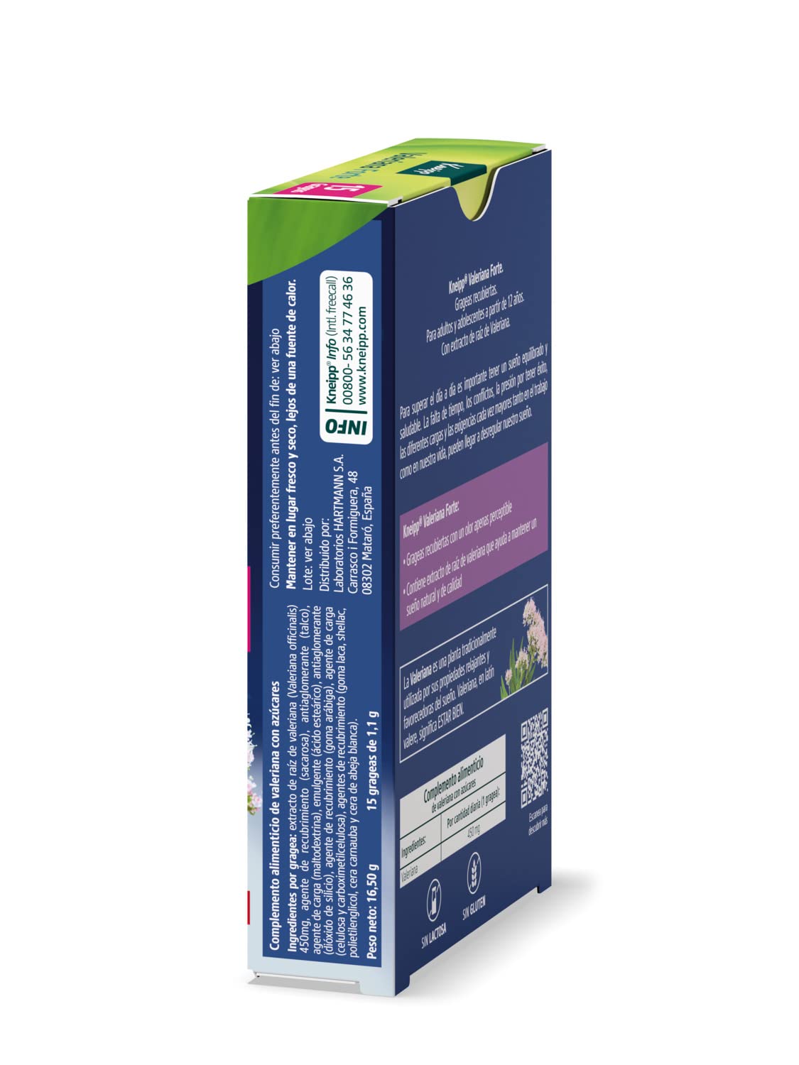 Kneipp Valeriana Forte, Rozwiązanie zasypiania, pomoc w zasypianiu w przypadkowym stresie, 15 drażetek