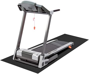 Treadmills Mat for Health & Fitness Exercise Equipment - Anti-Fatigue Elliptical, Bike, Jump Rope Mat, 6mm Thick, Used On Hard Floors and Carpet Protection 36"x60"