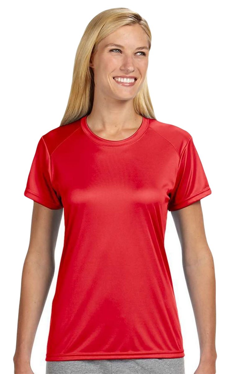 Chemise interlock de performance anti-transpiration rouge