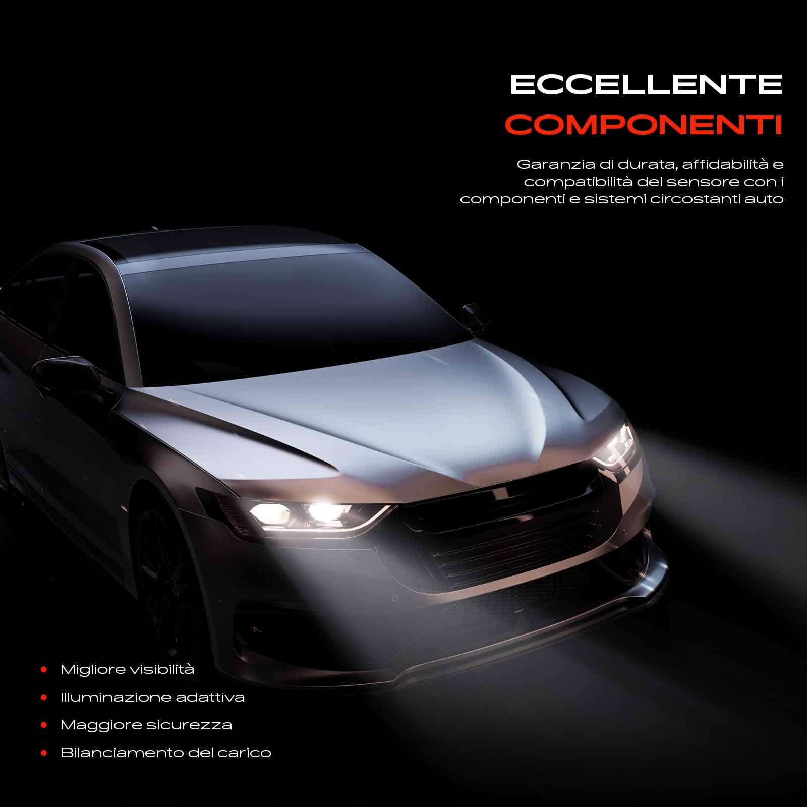 Frankberg Sensore di altezza del livello del faro Compatibile con X1 E84 X5 E70 X6 E71 E72 Serie 3 Touring E91 Serie 3 E90 Replace# 37146785206