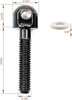 Vista 4 de Bípode de aire o cabestrillo, 3 tornillos giratorios giratorios de madera, kit de montaje giratorio desmontable, juego de tornillos giratorios