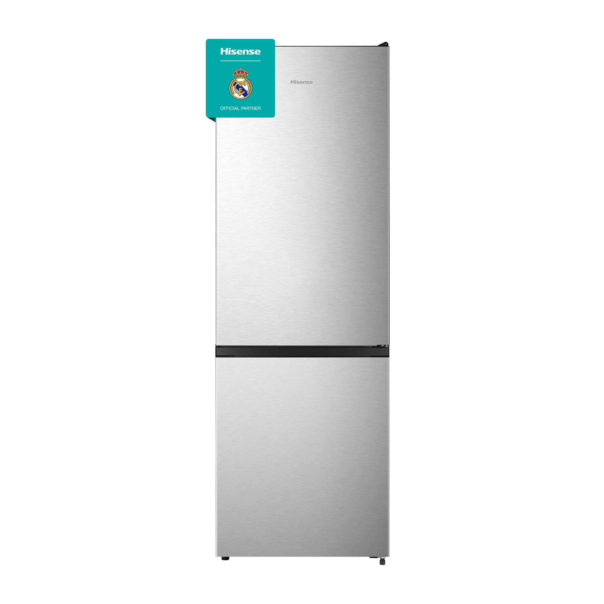 Hisense RB372N4ACE - Frigorífico Combi, Eficiente Clase E, Capacidad 292 L con 180 cm Alto, Cajón Verduras, 4 Estrellas Congelador, Puerta Reversible, Silencioso 39dB, Color Acero, Inox