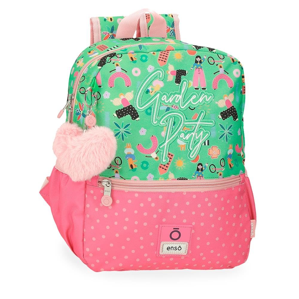 Enso Garden Party Mochila de Paseo Multicolor 25x32x12 cms Poliéster