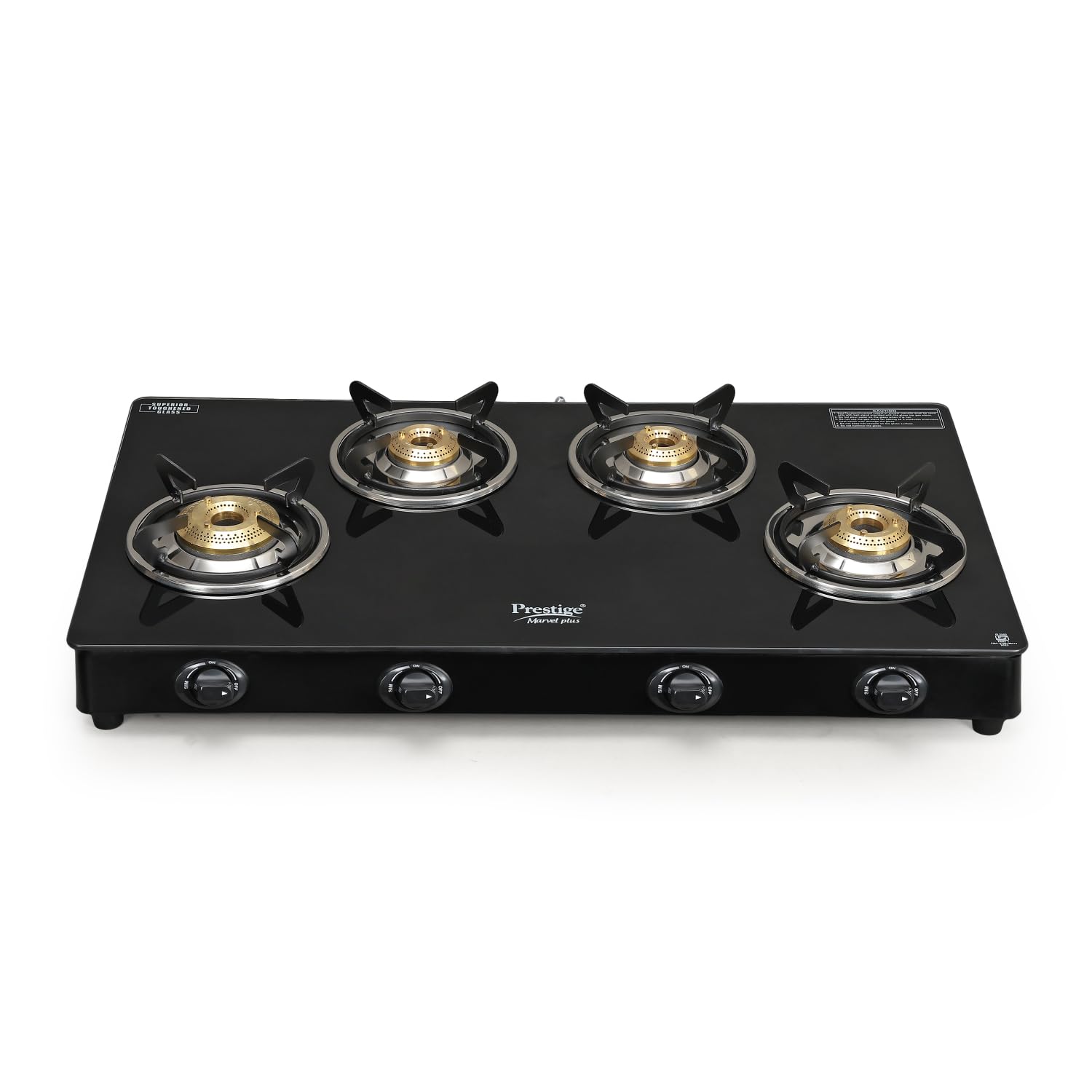 Prestige Marvel Plus Gas Stove GTM 04 - Black, Manual, 4 Burner