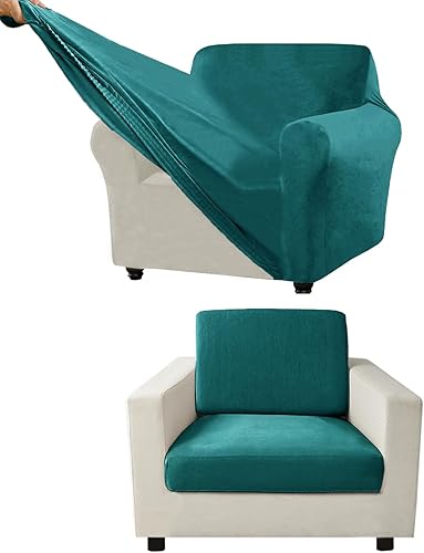 Miniatura 131 de Funda para Sofá de Terciopelo, Fundas Elásticas para Sofá para Funda Principal Separada/Respaldos y Cojines de Asiento, Funda para Sofá, para Fundas