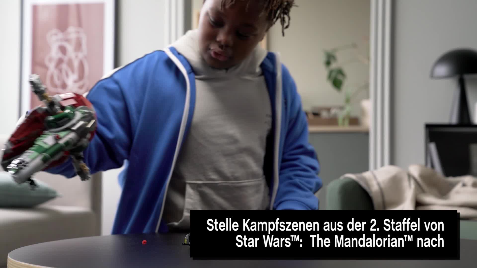 LEGO 75312 Star Wars Boba Fetts Starship™, Bauset für Kinder ab 9 Jahren, Mandalorian-Modell mit 2 Minifiguren – Bild 8