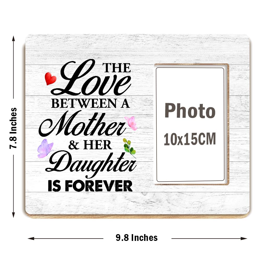 Bilderrahmen 'Mum And Daughter' Gravierter Holzrahmen Mit Spruch, Geschenk Für Muttertag Oder Geburtstag - Persönlich & Herzlich