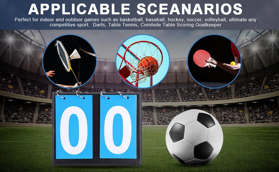 Tableau De Score Sportif 2/3/4 Chiffres Portable Tableau De Score Flip Comp Tition Num Rique Compatible