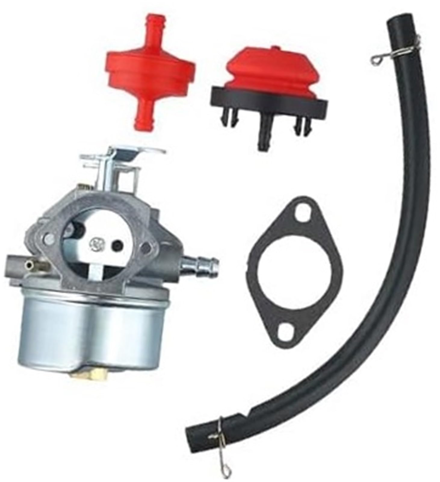 Demulax One Color Engine Fuel Mixing Carb Snowblower Carburetor Kit, For 536887994 536.886260 .887992 6-Piece Replacement, For 10