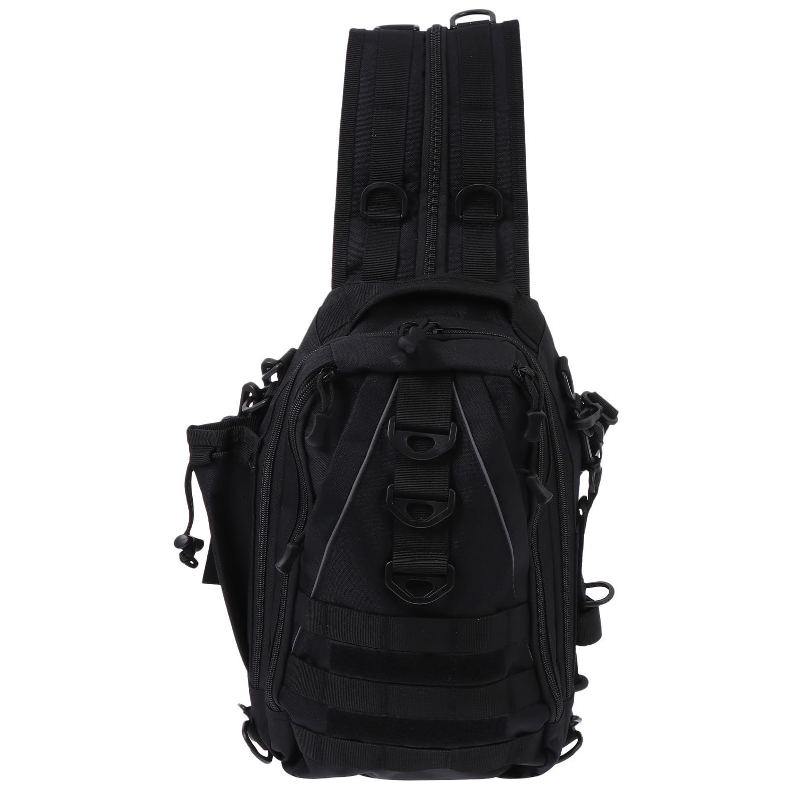 Zaino da Trekking Multifunzionale in Poliestere e Oxford Molte Tasche Pratico per Escursionismo e attività Outdoor Nero